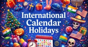 International Calendar Holidays