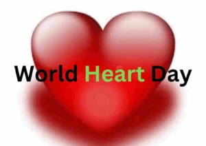 world heart day written on a heart photo