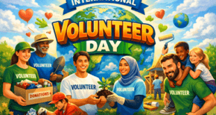 International Volunteer Day volunteers helping communities planting trees