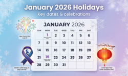 January 2026 Holidays