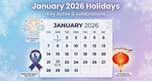 January 2026 Holidays