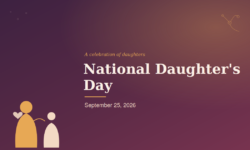 When is National Daughter’s Day?
